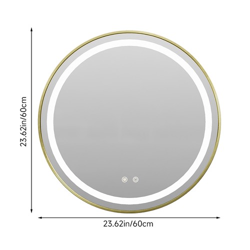 Round bathroom led mirror - round,