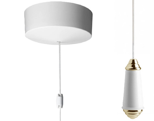 Bathroom ceiling light - light, pull