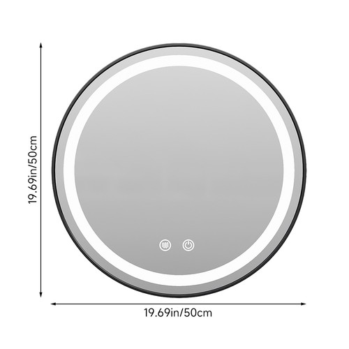 Round bathroom mirror wall - round,
