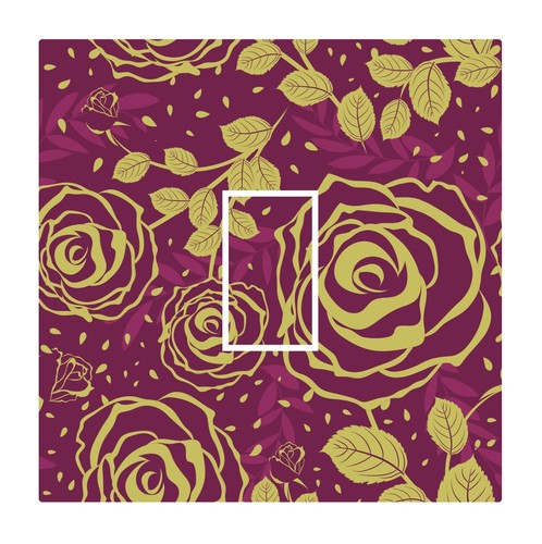 Burgundy gold modern - &, rose