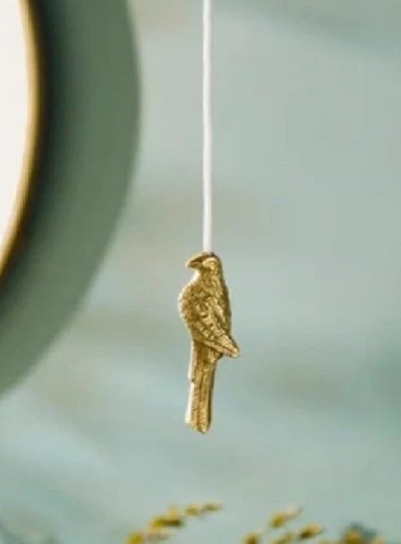 Gold parrot bird light switch - gold,