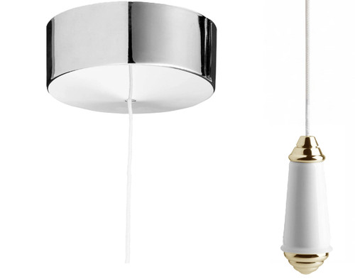 Bathroom ceiling light pull - ceiling,