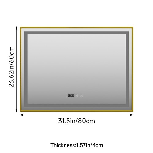 Led lighted wall mirror - lighted,