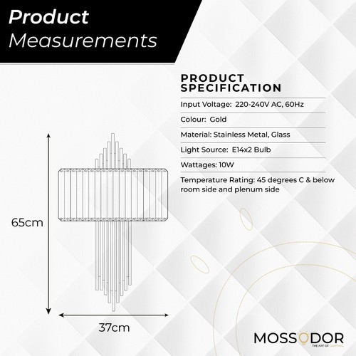 Modern gold wall sconce - gold,