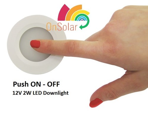 12v led downlight - 2w, inc